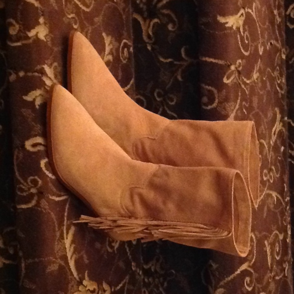 Rebecca Minkoff Suede Fringe Boots.